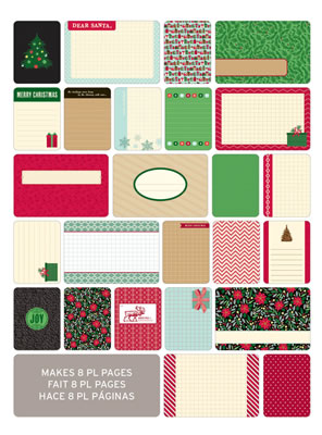 Becky Higgins - Project Life - Themed Cards 40/pk - Christmas  (sold in 3's)