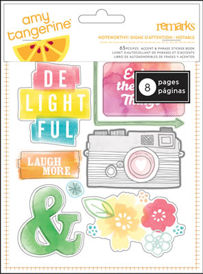 American Crafts - Amy Tangerine Yes Please - Sticker Book - Noteworthy  (sold in 3's)