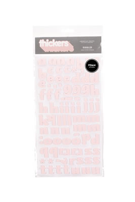 American Crafts - Thickers - Foam - Giggles: Pink  (sold in 3's)