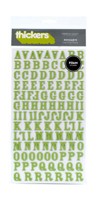 American Crafts - Thickers - Foam - Rockabye: Leaf  (sold in 3's)