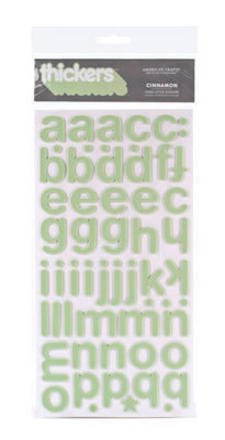 American Crafts - Thickers - Foam - Cinnamon: Mint  (sold in 3's)