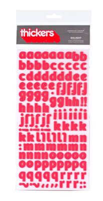 American Crafts - Thickers - Foam - Delight: Cherry  (sold in 3's)