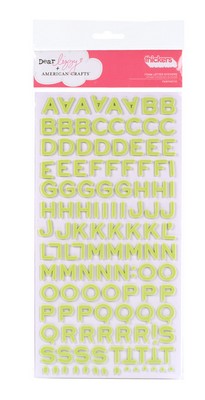 American Crafts - Thickers - Foam - Fantastic: Limeade  (sold in 3's)