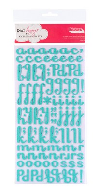 American Crafts - Thickers - Glitter Foam - Fancy: Geyser  (sold in 3's)