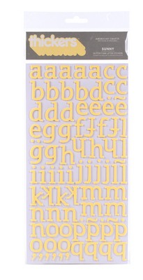 American Crafts - Thickers - Glitter Foam - Sunny: Banana  (sold in 3's)