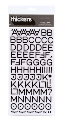 American Crafts - Thickers - Chipboard - Hardcover: Black  (sold in 3's)