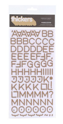 American Crafts - Thickers - Chipboard - Hardcover: Brown Sugar  (sold in 3's)