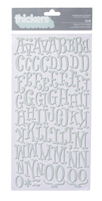 American Crafts - Thickers - Foam - Elm: Geyser  (sold in 3's)