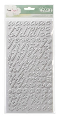 American Crafts - Thickers - Matte Puffy - Dear Lizzy Neopolitan - Splendid: Smoke  (sold in 3's)