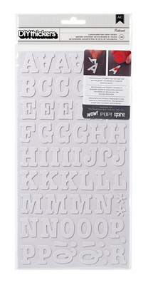 American Crafts - DIY Thickers - Foam - Roller Rink: White  (sold in 3's)