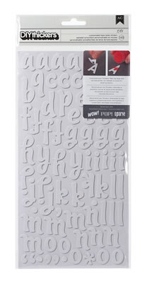 American Crafts - DIY Thickers - Foam - LAX: White  (sold in 3's)