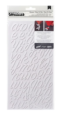American Crafts - DIY Thickers - Foam - Rainboots: White  (sold in 3's)