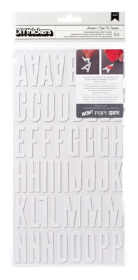 American Crafts - DIY Thickers - Foam - Shoebox: White  (sold in 3's)