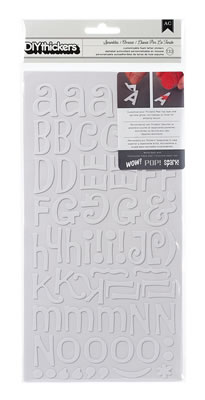 American Crafts - DIY Thickers - Foam - Sprinkles: White  (sold in 3's)