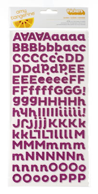 American Crafts - Thickers - Glitter Foam - Amy Tangerine Sketchbook - Scene: Taffy  (sold in 3's)
