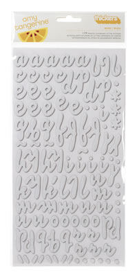 American Crafts - Thickers - Printed Chipboard - Amy Tangerine Sketchbook - Muse: Whitewash  (sold in 3's)