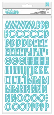 American Crafts - My Girl - Thickers - Foil Chipboard - Kitten - Pool  (sold in 3's)