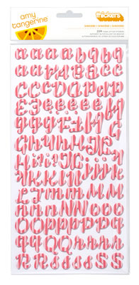 American Crafts - Amy Tangerine Yes Please - Thickers - Two-Tone Foam - Sincere - Grapefruit  (sold in 3's)
