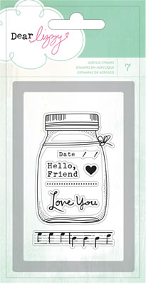 American Crafts - Dear Lizzy Lucky Charm - Mini Stamps - Clear  (sold in 3's)