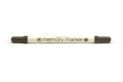 American Crafts - Memory Marker - Charcoal  (sold in 3's)