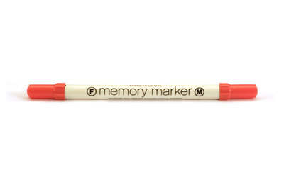 American Crafts - Memory Marker - Geranium  (sold in 3's)