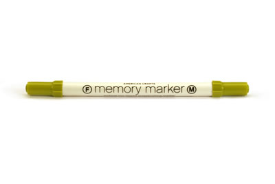 American Crafts - Memory Marker - Leaf  (sold in 3's)