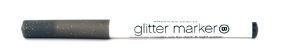 American Crafts - Glitter Marker - Black  (sold in 3's)