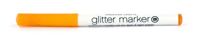 American Crafts - Glitter Marker - Orange  (sold in 3's)