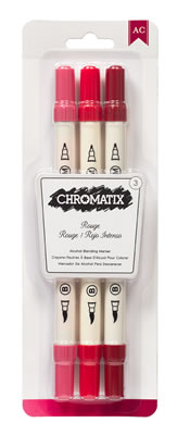 American Crafts - Chromatix Blending Markers - 3pk Rouge  (sold individually)