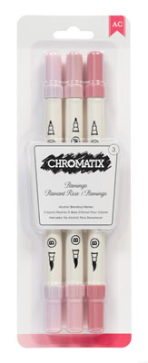 American Crafts - Chromatix Blending Markers - 3pk Flamingo  (sold individually)