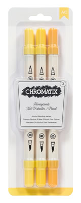 American Crafts - Chromatix Blending Markers - 3pk Honeycomb  (sold individually)