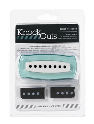 American Crafts - KnockOuts Border Punches - Spiral Notebook  (sold individually)