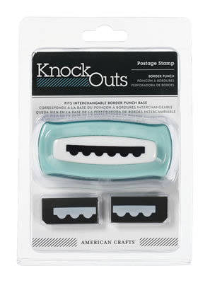 American Crafts - KnockOuts Border Punches - Postage Stamp  (sold individually)