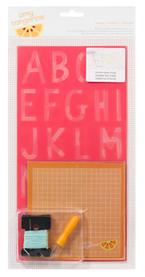 American Crafts - Amy Tangerine Yes Please - Embroidery Stencil Kit - Inspire  (sold in 3's)