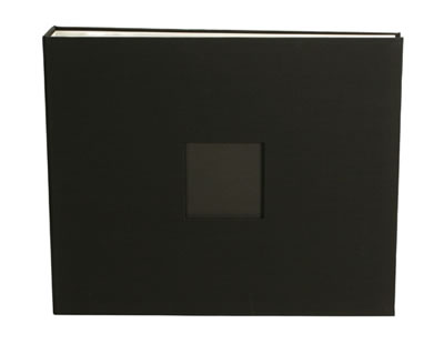 American Crafts - Cloth Album - 12x12 D Ring - Black  (sold individually)