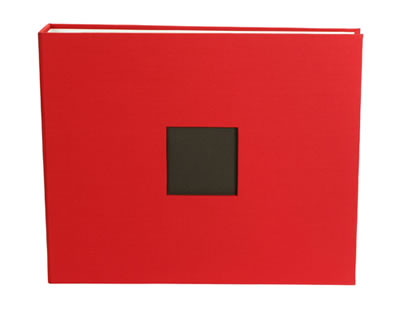 American Crafts - Cloth Album - 12x12 D Ring - Cardinal  (sold individually)