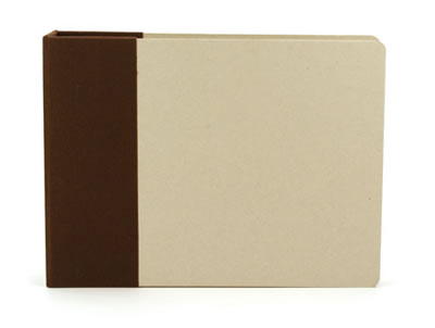 American Crafts - Modern Album - 8x8 D Ring - Chestnut  (sold individually)