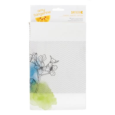 American Crafts - Amy Tangerine Sketchbook - Stitched Daybook - Chapter  (sold in 3's)
