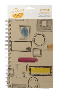 American Crafts - Amy Tangerine Sketchbook - Spiral Daybook - Montage  (sold in 3's)