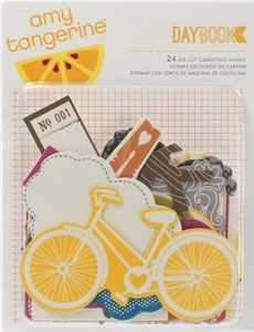 American Crafts - Amy Tangerine - Daybooks - Bits Die Cut Shapes  (sold in 3's)