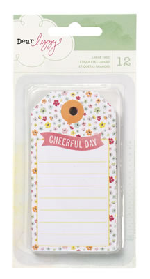 American Crafts - Dear Lizzy Neopolitan - Large Tags  (sold in 3's)