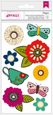 American Crafts - Soho Garden - Details - Garment District  (sold in 3's)