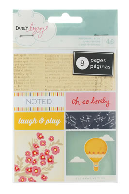 American Crafts - Dear Lizzy Lucky Charm - Bits Perforated Book  (sold in 3's)