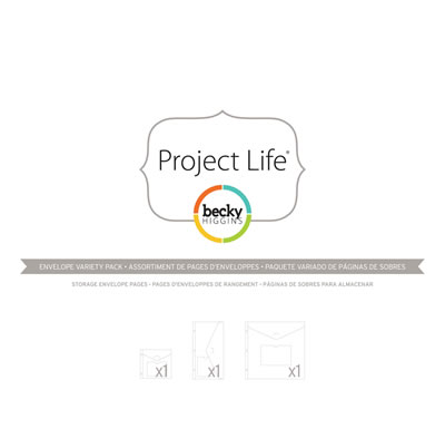 Becky Higgins - Project Life - Envelope Pages - Variety Pack 3/pk  (sold in 3's)