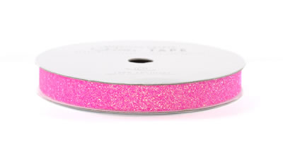 American Crafts - Glitter Tape 3/8" Begonia 3yd  (sold in 3's)