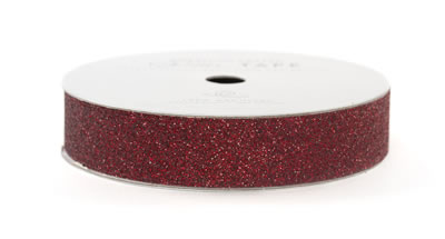 American Crafts - Glitter Tape 5/8" Pomegranate 3yd  (sold in 3's)