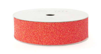 American Crafts - Glitter Tape - 7/8" Cherry 3yd  (sold in 3's)