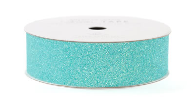 American Crafts - Glitter Tape - 7/8" Aqua 3yd  (sold in 3's)