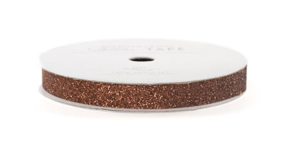 American Crafts - Glitter Tape - 3/8" Chestnut 3yd  (sold in 3's)