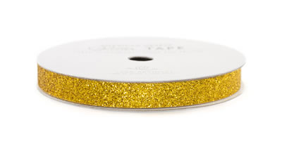 American Crafts - Glitter Tape 3/8" Gold 3yd  (sold in 3's)